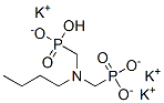 삼칼륨수소[(부틸이미노)비스(메틸렌)]비스포스포네이트 구조식 이미지
