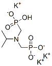 tripotassium hydrogen [[(1-methylethyl)imino]bis(methylene)]bisphosphonate Structure