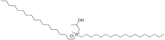 (2-hydroxypropyl)methyldioctadecylammonium chloride Structure