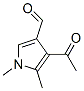 1H-Pyrrole-3-carboxaldehyde, 4-acetyl-1,5-dimethyl- (9CI) 구조식 이미지