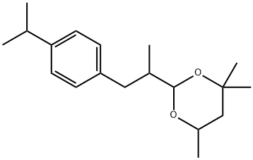 4,4,6-trimethyl-2-[1-methyl-2-[4-(1-methylethyl)phenyl]ethyl]-1,3-dioxane Structure