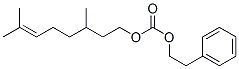 3,7-dimethyloct-6-en-1-yl phenethyl carbonate Structure