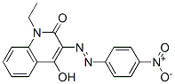 2(1H)-Quinolinone,  1-ethyl-4-hydroxy-3-[2-(4-nitrophenyl)diazenyl]- Structure