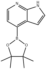 1H-Pyrrolo[2,3-b]pyridine, 4-(4,4,5,5-tetramethyl-1,3,2-dioxaborolan-2-yl)- Structure