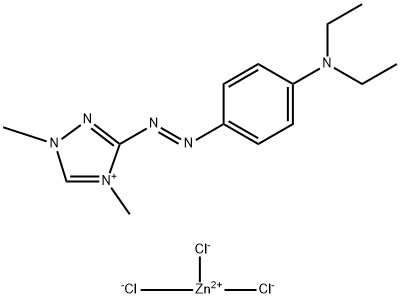 3-[[4-(diethylamino)phenyl]azo]-1,4-dimethyl-1H-1,2,4-triazolium trichlorozincate(1-) Structure