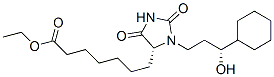 ethyl [R-(R*,R*)]-3-(3-cyclohexyl-3-hydroxypropyl)-2,5-dioxoimidazolidine-4-heptanoate  구조식 이미지