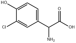 아미노산-(3-클로로-4-하이드록시-페닐)-아세틱산 구조식 이미지