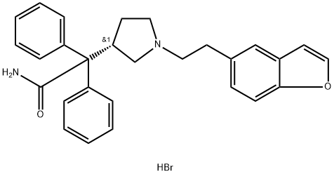 2,3-디하이드로다리페나신하이드로브로마이드 구조식 이미지
