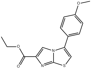 3-(4-METHOXYPHENYL)IMIDAZO[2,1-B]THIAZOLE-6-CARBOXYLIC ACID ETHYL ESTER Structure