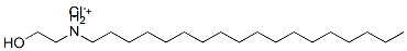 (2-hydroxyethyl)octadecylammonium chloride Structure