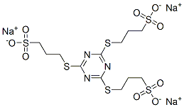 3,3',3''-[1,3,5-triazine-2,4,6-triyltris(thio)]trispropane-1-sulphonic acid, sodium salt Structure