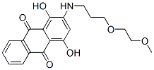 1,4-dihydroxy-2-[[3-(2-methoxyethoxy)propyl]amino]anthraquinone Structure