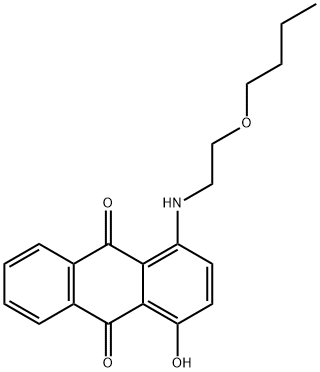 1-[(2-부톡시에틸)아미노]-4-하이드록시안트라퀴논 구조식 이미지