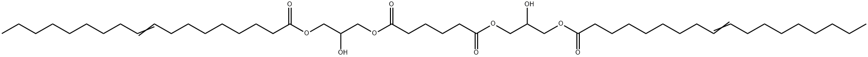 bis[2-hydroxy-3-[(1-oxooctadec-9-enyl)oxy]propyl] adipate 구조식 이미지