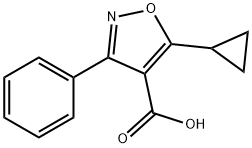 4-이속사졸카르복실산,5-시클로프로필-3-페닐- 구조식 이미지