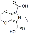 6H-1,4-Dioxino[2,3-c]pyrrole-5,7-dicarboxylic  acid,  6-ethyl-2,3-dihydro- 구조식 이미지