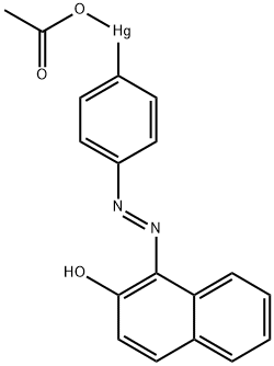 1-(4-ACETOXYMERCURIPHENYLAZO)-2-NAPHTHOL Structure