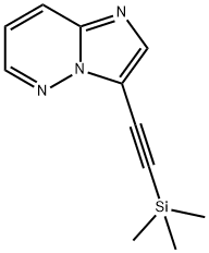 이미다조[1,2-b]피리다진,3-[2-(트리메틸실릴)에티닐]- 구조식 이미지