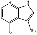 1H-Pyrrolo[2,3-b]pyridin-3-amine, 4-bromo- 구조식 이미지