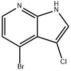 1H-피롤로[2,3-b]피리딘,4-broMo-3-클로로- 구조식 이미지