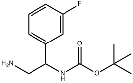 tert-butyl 2-amino-1-(3-fluorophenyl)ethylcarbamate Structure