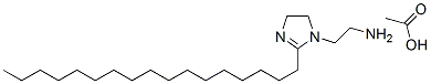 4,5-dihydro-2-heptadecyl-1H-imidazole-1-ethylamine acetate Structure