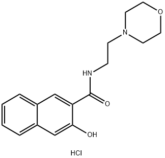 3-hydroxy-N-[2-(morpholino)ethyl]naphthalene-2-carboxamide hydrochloride Structure