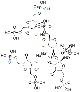 beta-d-Fructofuranose, 1,6-bis(dihydrogen phosphate), tetrasodium salt Structure