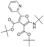 3,4-Furandicarboxylic  acid,  2-[(1,1-dimethylethyl)amino]-5-(2-pyridinyl)-,  3,4-bis(1,1-dimethylethyl)  ester Structure