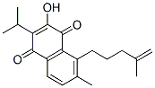 3-Hydroxy-6-methyl-2-(1-methylethyl)-5-(4-methyl-4-pentenyl)-1,4-naphthalenedione 구조식 이미지