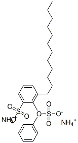 dodecyl(sulphophenoxy)benzenesulphonic acid, ammonium salt Structure