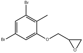 [(3,5-dibromo-2-methylphenoxy)methyl]oxirane  Structure