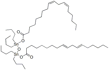 (9Z,12Z)-1,1,3,3-tetrabutyl-1,3-bis(octadeca-9,12-dienoyloxy)distannoxane Structure