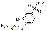 칼륨2-히드라조노-2,3-디히드로-3-메틸벤조티아졸-5-술포네이트 구조식 이미지