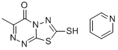 7-메르캅토-3-메틸-[1,3,4]티아디아졸로[2,3-C][1,2,4]트리아진-4-온,피리딘과의화합물 구조식 이미지
