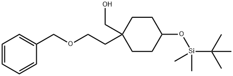 1-(2-Benzyloxyethyl)-4-(tert-butyldiMethylsilanyloxy)cyclohexaneMethanol Structure