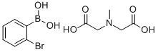 2-BROMOPHENYL BORONIC ACID, N-METHYLCARBOXY-N-METHYLGLYCINATE Structure