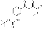 4-(3-BOC-AMINO-PHENYL)-2,4-DIOXO-BUTYRIC ACID METHYL ESTER Structure