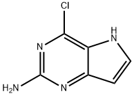 2-아미노-4-클로로-5H-피롤로[3,2-D]피리미딘 구조식 이미지