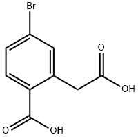 4-BROMO-2-(CARBOXYMETHYL)BENZOIC ACID Structure