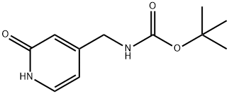 tert-butyl N-[(2-oxo-1,2-dihydropyridin-4-yl)methyl]carbamate 구조식 이미지