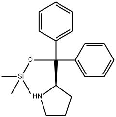 Pyrrolidine,  2-[diphenyl[(trimethylsilyl)oxy]methyl]-,  (2R)- 구조식 이미지