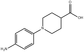 1-(4-Aminophenyl)piperidine-4-carboxylic acid Structure