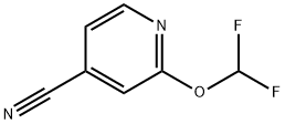 2-(difluoroMethoxy)isonicotinonitrile Structure