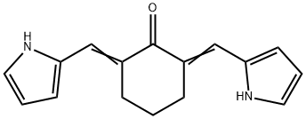 2,6-bis(1H-pyrrol-2-ylmethylene)cyclohexan-1-one Structure