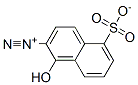 1-hydroxy-5-sulphonatonaphthalene-2-diazonium  Structure