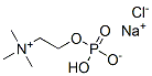 trimethyl[2-(phosphonooxy)ethyl]ammonium chloride monosodiumsalt Structure