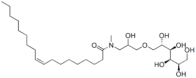 1-O-[2-hydroxy-3-[methyloleoylamino]propyl]-D-glucitol Structure