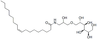 1-O-[2-hydroxy-3-[oleoylamino]propyl]-D-glucitol Structure