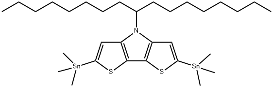 4H-Dithieno[3,2-b:2',3'-d]pyrrole, 4-(1-octylnonyl)-2,6-bis(trimethylstannyl)- Structure